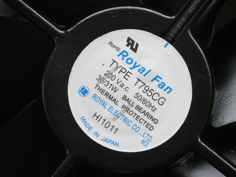 ROYAL TYPE T795CG 200V 36/31W 2 câbler ventilateur 
