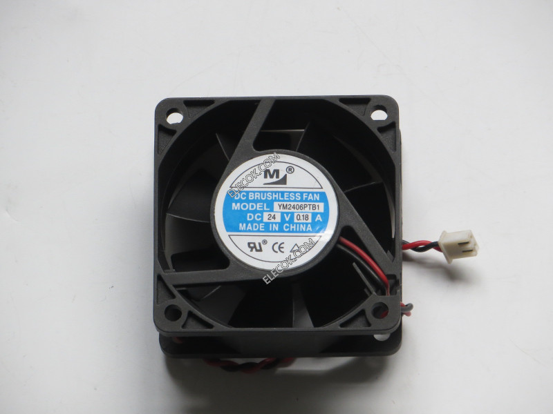 M YM2406PTB1 24V 0.18A 2wires Cooling Fan