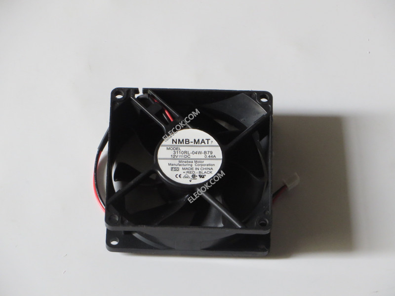 NMB 3110RL-04W-B79 8cm/8025 12V 0,44A Two-wire dual ball bearing radiating fan 