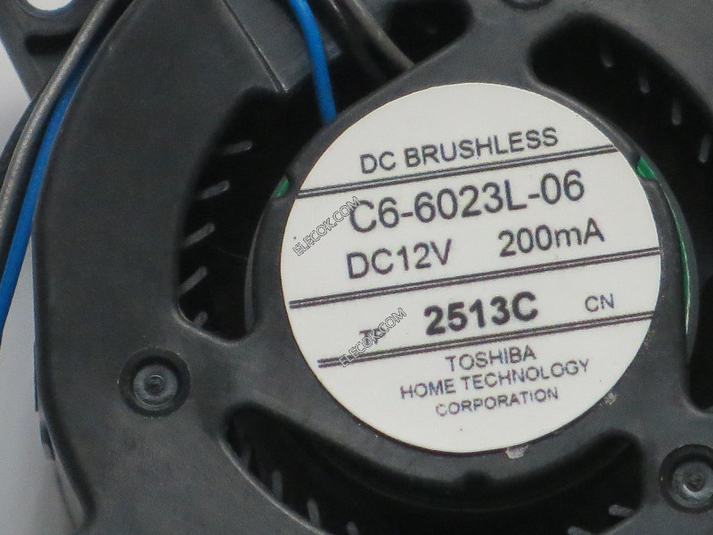 TOSHIBA C6-6023L-06 12V 200mA 3 câbler Ventilateur 