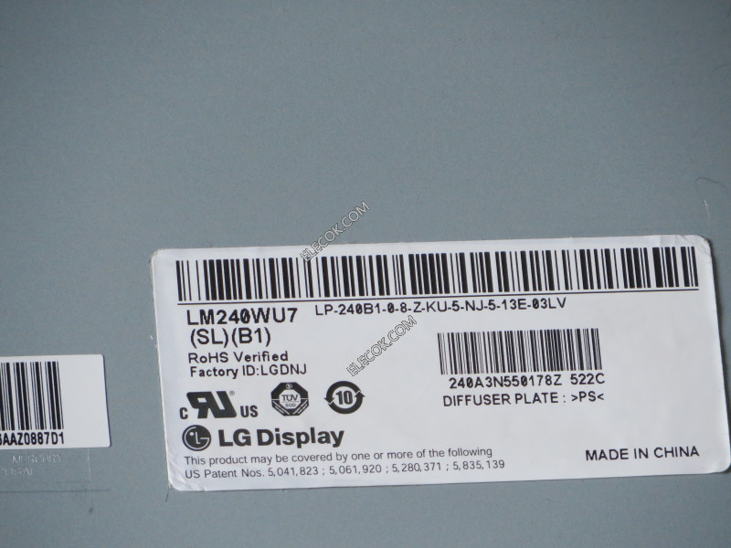 LM240WU7-SLB1 24.0" a-Si TFT-LCD 패널 ...에 대한 LG 디스플레이 Inventory new 