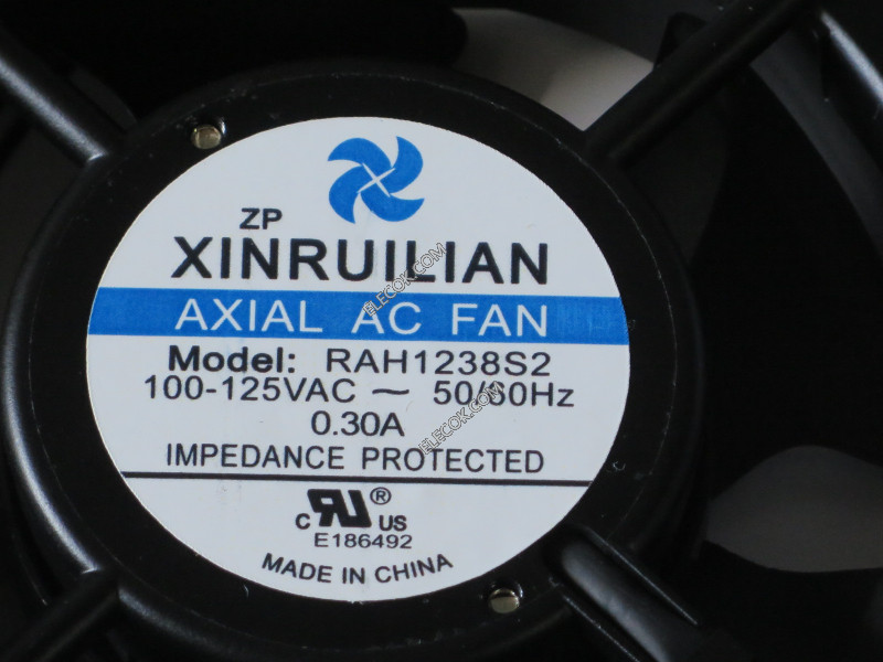 RUILIAN RAH1238S2 100/125V 0.30A 2 câbler ventilateur 