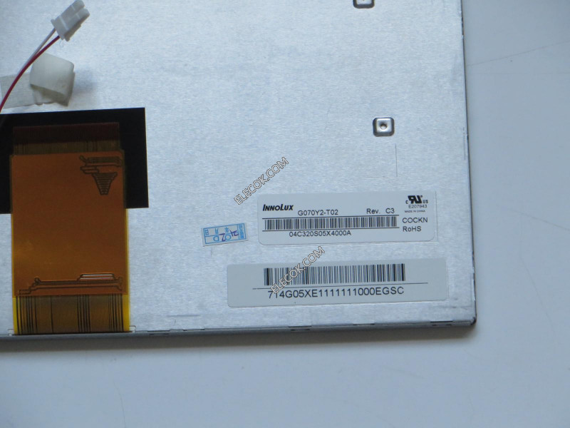G070Y2-T02 7.0" a-Si TFT-LCD Paneel voor CMO 