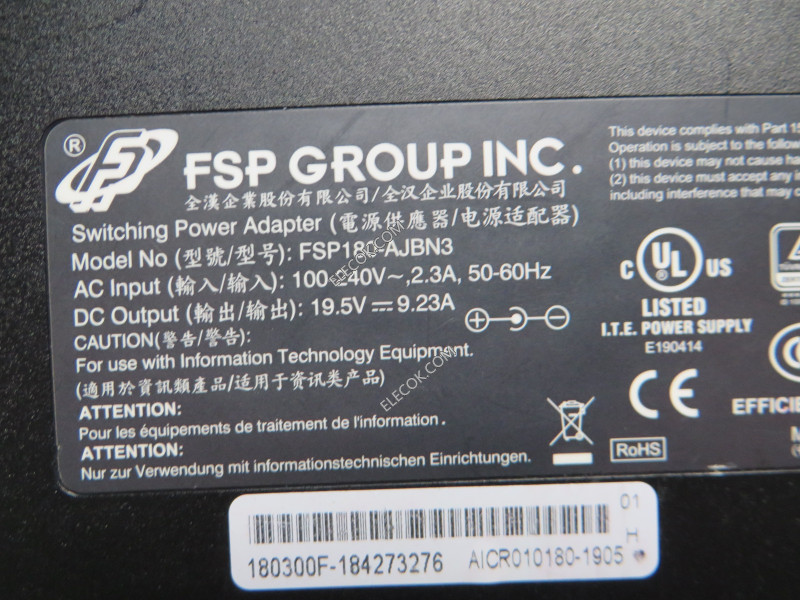 FSP 19.5V9.23A FSP180-AJBN3 5.5*2.5