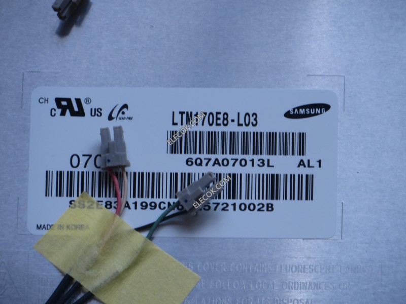 LTM170E8-L03 17.0" a-Si TFT-LCD Painel para SAMSUNG 