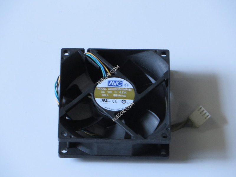 AVC DS08025B12MP088 12V 0.23A 4wires  Ball Cooling Fan