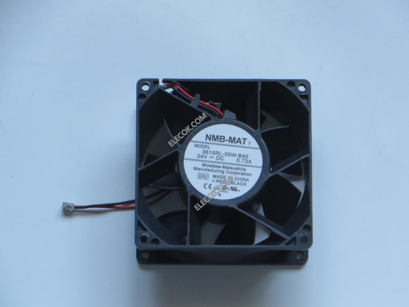 NMB 3615RL-05W-B40 24V 0,73A 2wires Cooling Fan Inventory new 