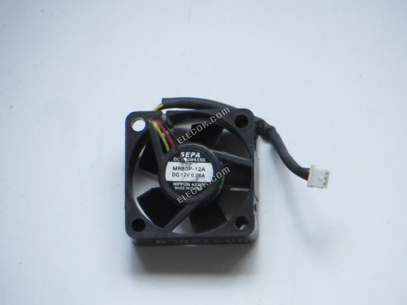 SEPA MF30P-12A 12V 0.06A 3wires Cooling Fan