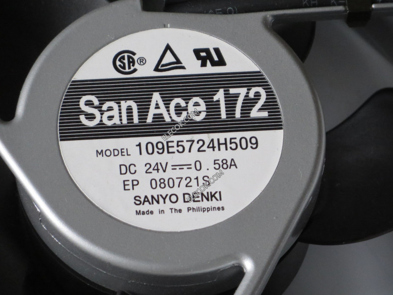 Sanyo 109E5724H509 24V 0,58A 2 câbler Ventilateur Remis à Neuf 