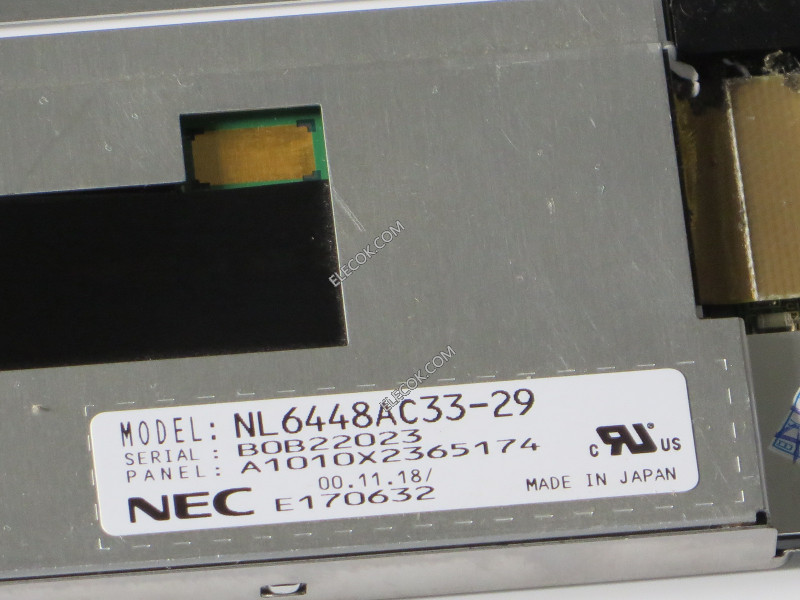 NL6448AC33-29 10.4" a-Si TFT-LCD パネルにとってNEC 中古品