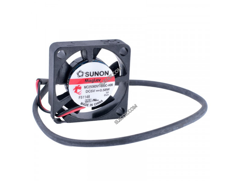 SUNON MC25060V1-000C-A99 5V 0,58W 2wires cooling fan 
