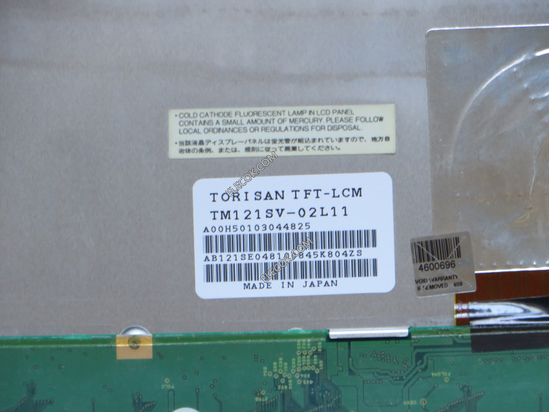 TM121SV-02L11 12,1" a-Si TFT-LCD Platte für TORISAN 