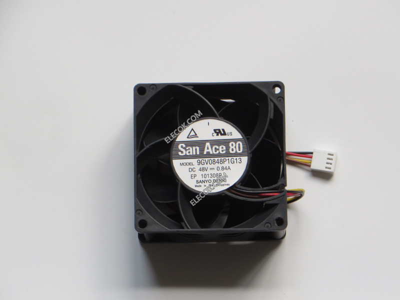 SANYO 9GV0848P1G13 48V 0.84A 4wires Cooling Fan，refurbished 
