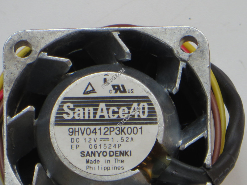 SANYO 9HV0412P3K001 12V 1,52A 4 draden Koelventilator gerenoveerd 