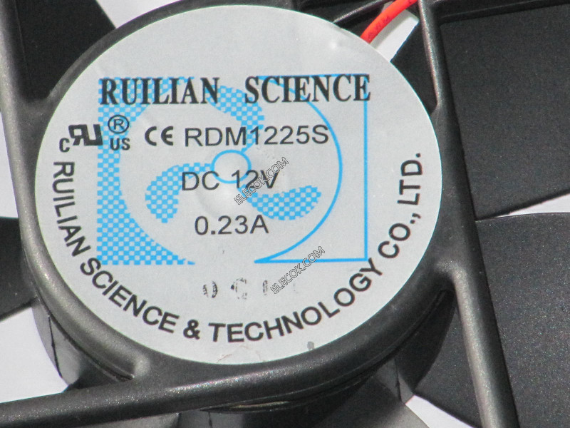 RUILIAN RDM1225S 12V 0.23A 2wires cooling fan