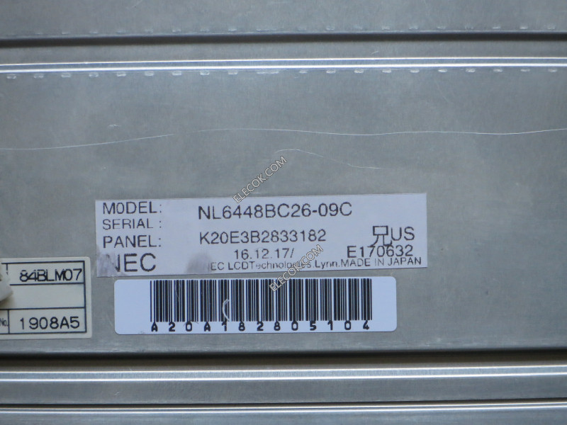 NL6448BC26-09C 8,4" a-Si TFT-LCD Paneel voor NEC gebruikt 