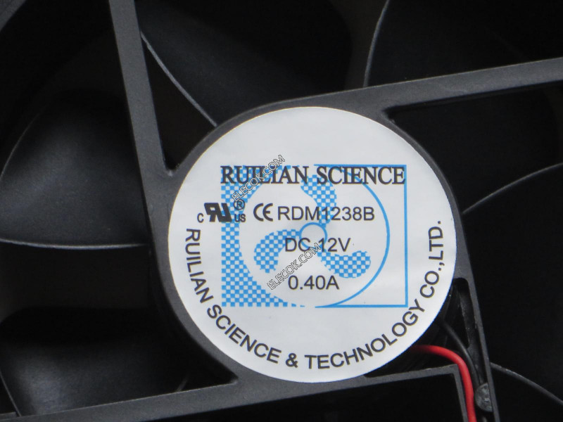 RUILIAN RDM1238B 12V 0.40A 2 kablar kylfläkt 