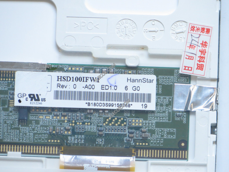 HSD100IFW1-A00 10,1" a-Si TFT-LCD Paneel voor HannStar 