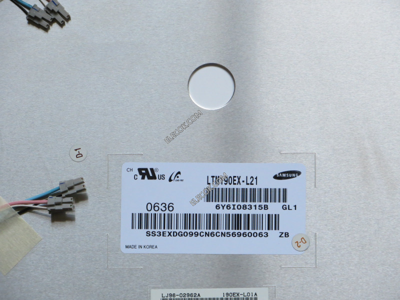 LTM190EX-L21 19.0" a-Si TFT-LCD Panneau pour SAMSUNG 