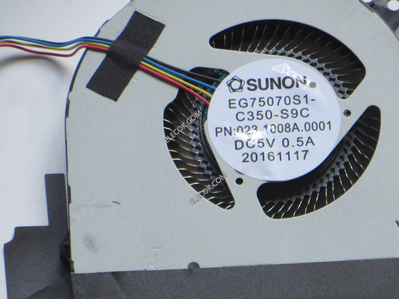 SUNON EG75070S1-C350-S9C Cooling Fan EG75070S1-C350-S9C, 023.1008A.0001   5V 0.50A 4wires cooling fan