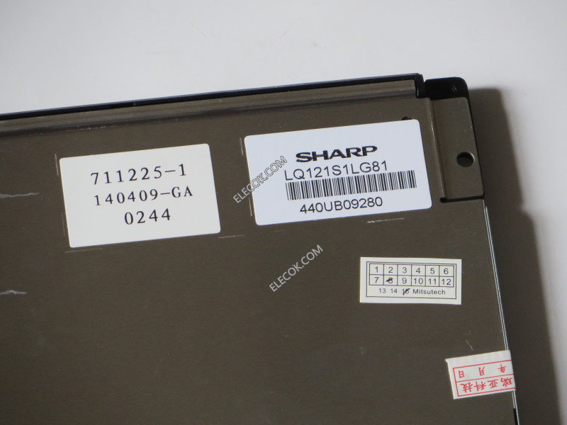 LQ121S1LG81 12.1" a-Si TFT-LCD パネルにとってSHARP 中古品