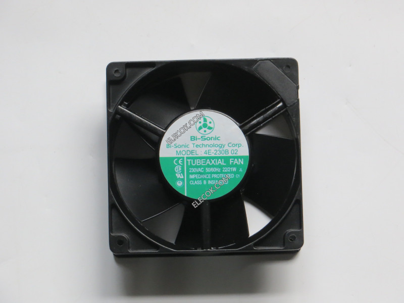 Bi-sonic 4E-230B 02 12038 230V 50/60HZ 22/21W Enfriamiento Ventilador socket connection Reformado 