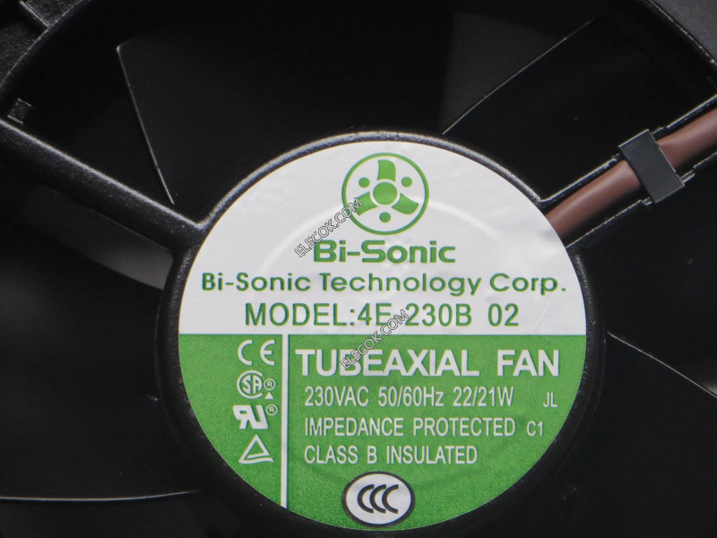 Bi-sonic 4E-230B 02 12038 230V 50/60HZ 22/21W Cooling Fan with socket connection Refurbished 