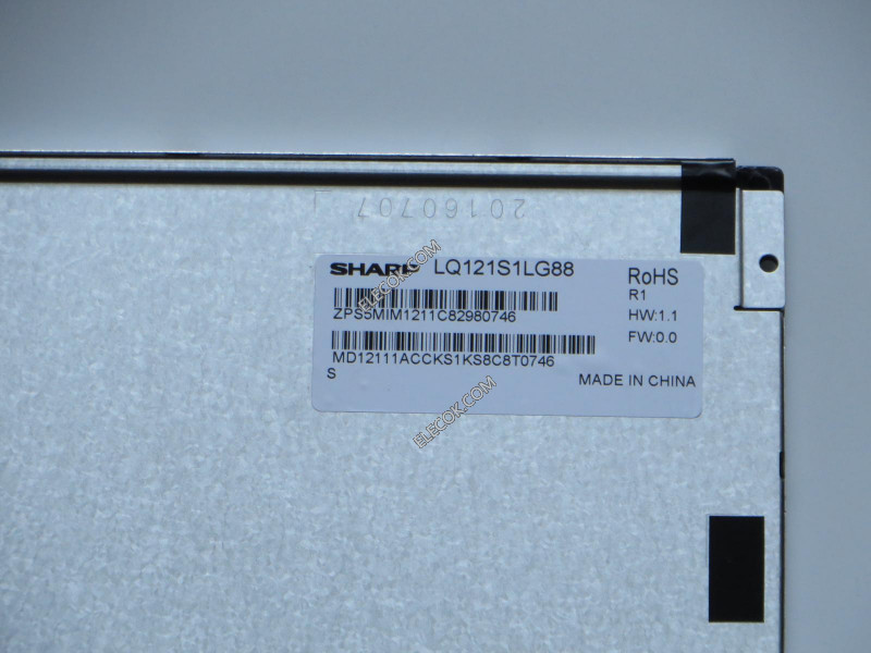 LQ121S1LG88 12.1" a-Si TFT-LCD パネルにとってSHARP Inventory 新しい