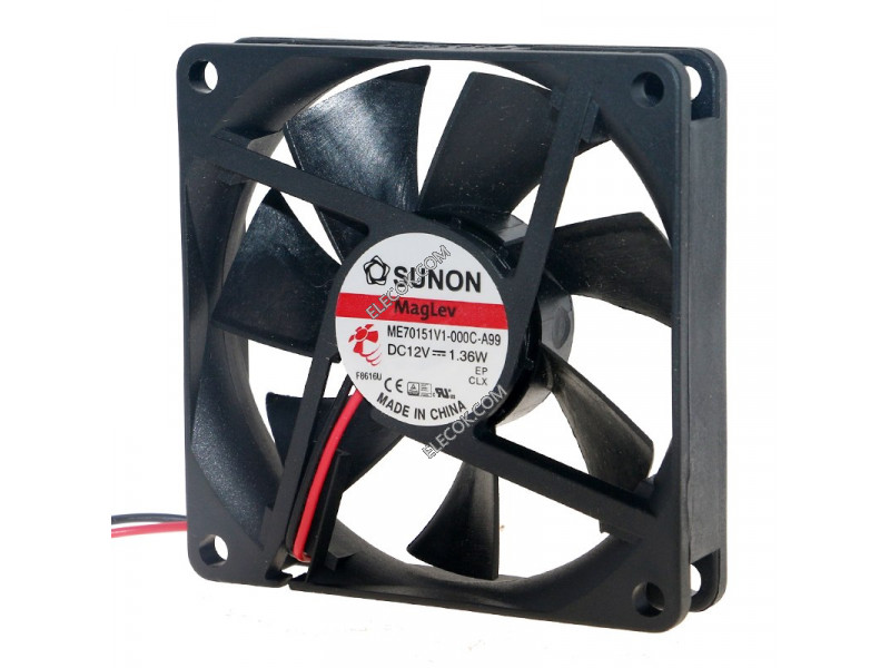 SUNON ME70151V1-000C-A99 12V 1,36W 2 fili ventilatore 