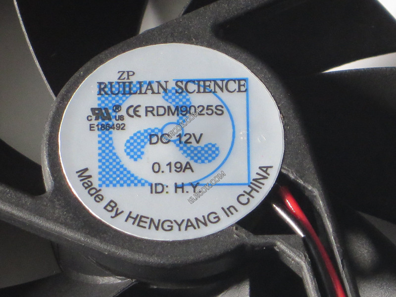 RUILIAN RDM9025S 12V 0.19A 2線冷却ファン