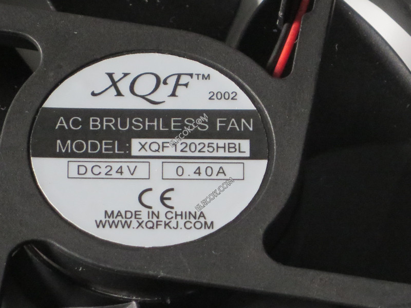 XQF XQF12025HBL 24V 0,40A 2 draden Koeling Ventilator 