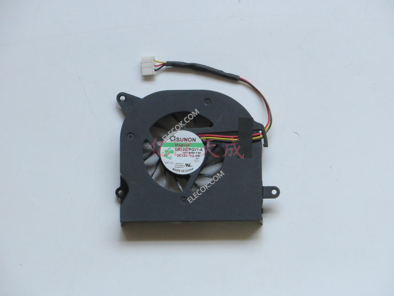 SUNON GB1207PGV1-A 12V 2,4W 3 draden Koelventilator 