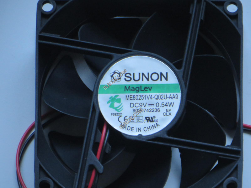 SUNON ME80251V4-Q02U-AA9 9V 0.54W 2線冷却ファン