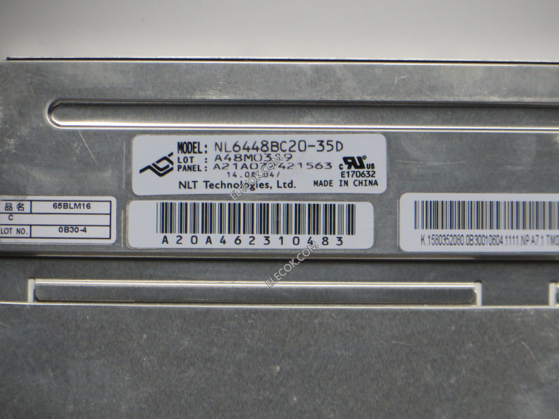 NL6448BC20-35D 6,5" a-Si TFT-LCD Panneau pour NEC 