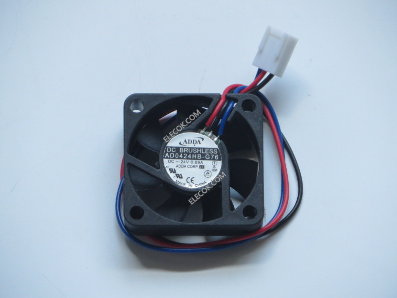 ADDA AD0424HB-G76 24V 0,09A 3wires Cooling Fan 