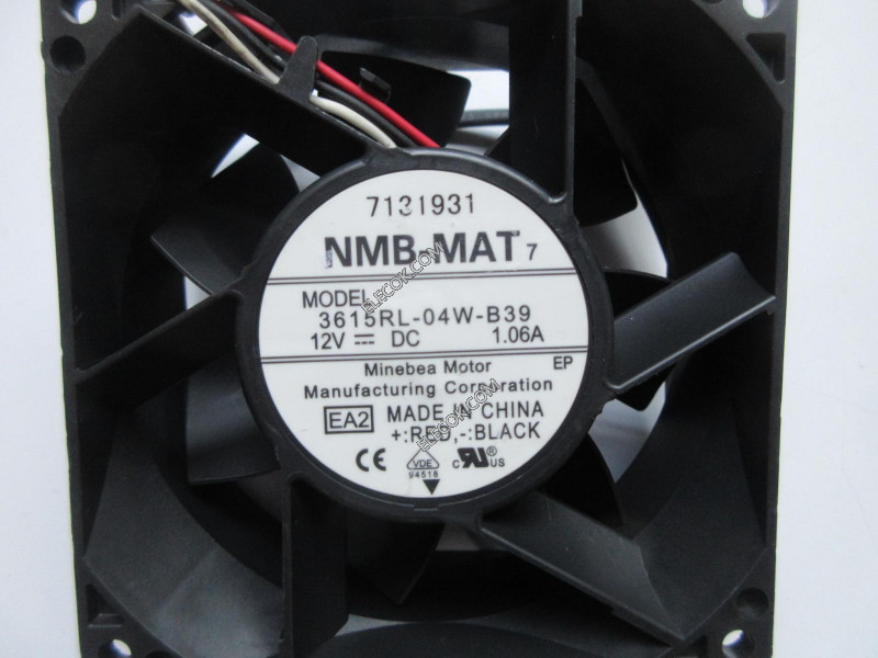 NMB 3615RL-04W-B39 12V 1.06A 3wires Cooling Fan