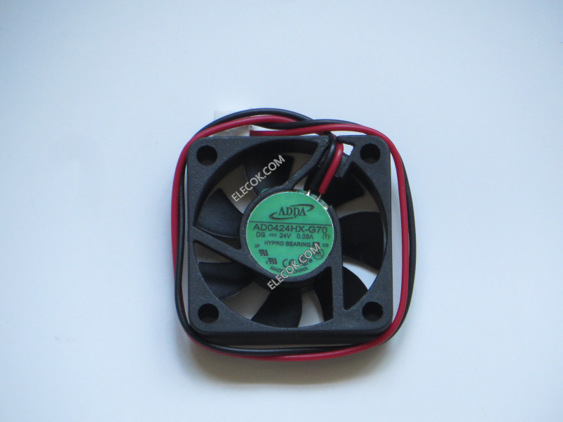 ADDA AD0424HX-G70 24V  0.09A   2wires cooling fan  