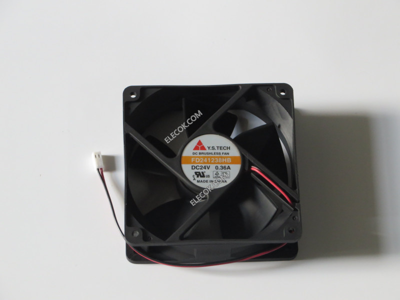 Y.S. Tech FD241238HB 12038 24V 0,36A 2wires cooling fan 