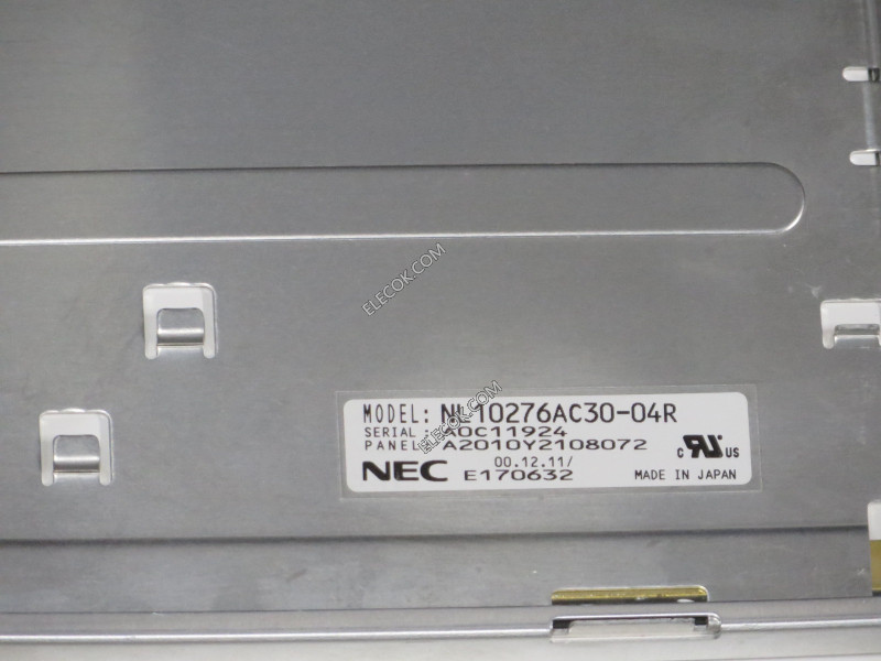 NL10276AC30-04R 15.0" a-Si TFT-LCD パネルにとってNEC 中古品