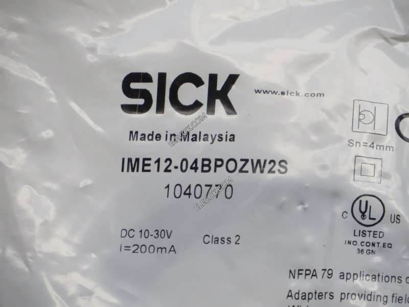 IME12-04BPOZW2S SICK Inductive Proximity sensor NEW