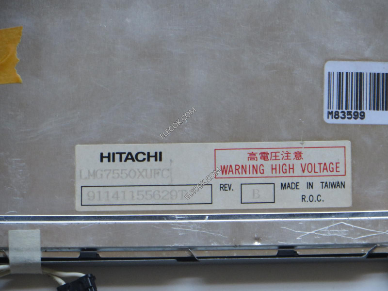 LMG7550XUFC HITACHI 10,4" LCD Panel El Plastico Carcasa original and used 