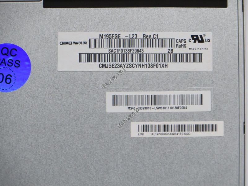 M195FGE-L23 19,5" a-Si TFT-LCD Panel för CHIMEI INNOLUX 