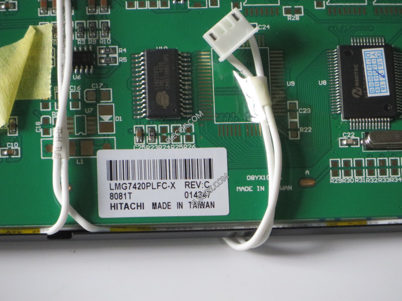 LMG7420PLFC-X Hitachi 5.1" LCD 패널 바꿔 놓음 검정 film 