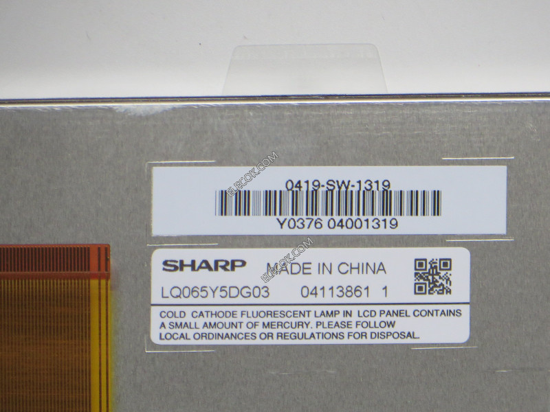 LQ065Y5DG03 6,5" a-Si TFT-LCD Panel til SHARP without berøringsskærm 