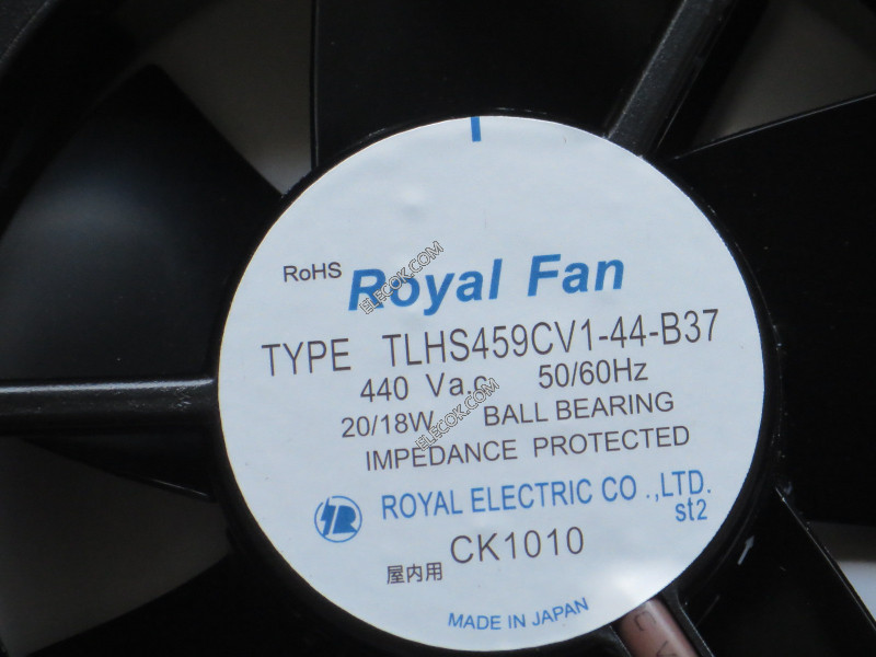 ROYAL TYPE TLHS459CV1-44-B37 440V 20/18W 2 câbler Ventilateur Replace Metal leaves 