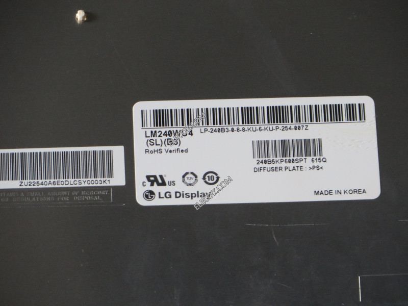LM240WU4-SLB3 24.0" a-Si TFT-LCD Panneau pour LG Afficher usagé 