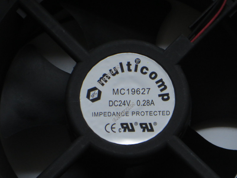 multicomp MC19627 24V 0,28A 2 draden Koelventilator 