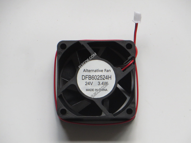 Young Lin Tech DFB602524H Server-Square Fan DFB602524H 24V 3.4W 2wires Cooling Fan ,substitute