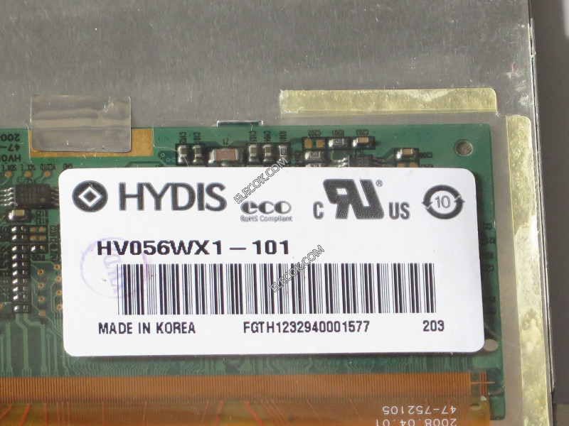 HV056WX1-101 5,6" a-Si TFT-LCD Painel para HYDIS usado 