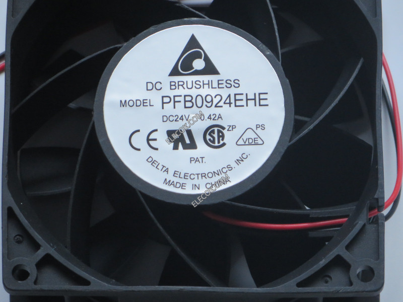 DELTA PFB0924EHE 24V 0.42A  2wires  Cooling Fan